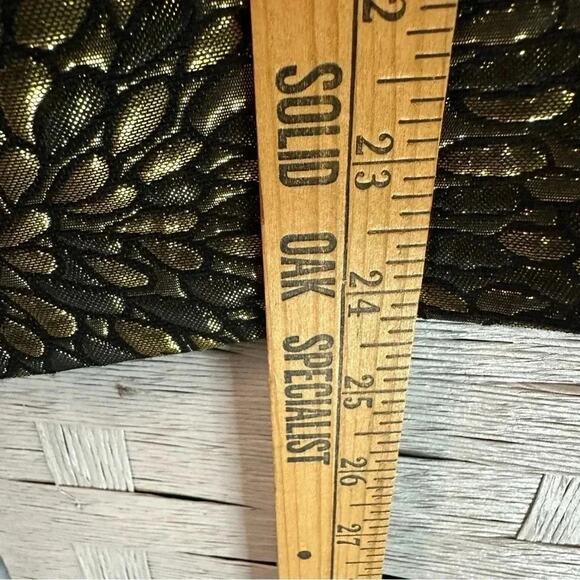 Lane Bryant Womens skirt Gold Black Metallic whimsigoth Y2K Vamp plus size - Picture 8 of 10